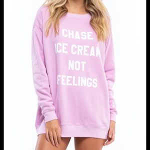 Wildfox - Chase Ice Cream Not Feelings Sweater